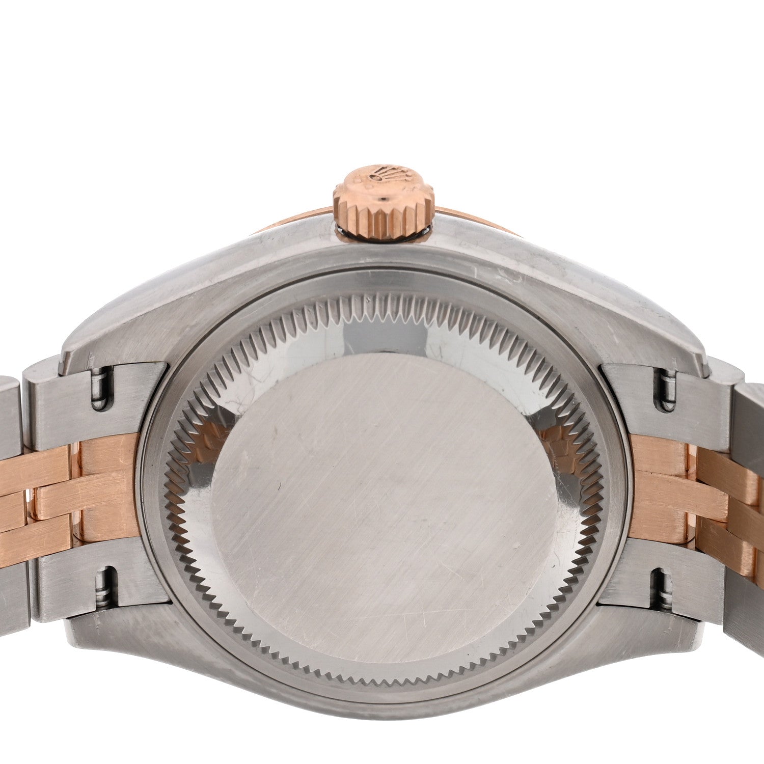 Rolex Stainless Steel 18K Everose Gold Diamond 28mm Oyster Perpetual Datejust Watch Green 279171 4 of 5