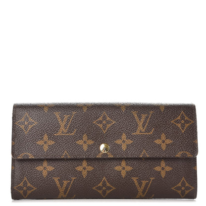 Louis Vuitton Monogram Leopard Sarah Wallet Blanc Corail 1 of 11