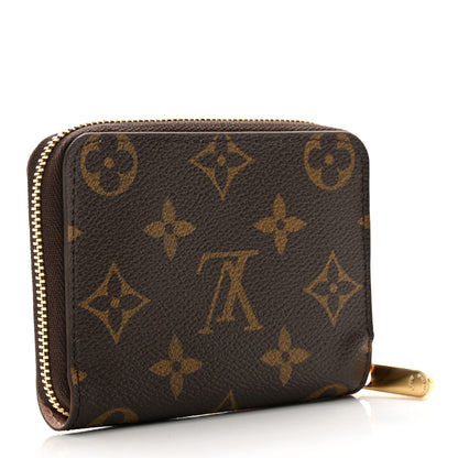 Louis Vuitton Monogram 2020 Christmas Animation Big Wheel Zippy Coin Purse Rose Ballerine 3 of 7