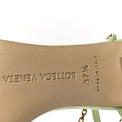 Bottega Veneta Lambskin Stretch Chain Strap 90mm Sandals 37.5 Pistachio 7 of 8