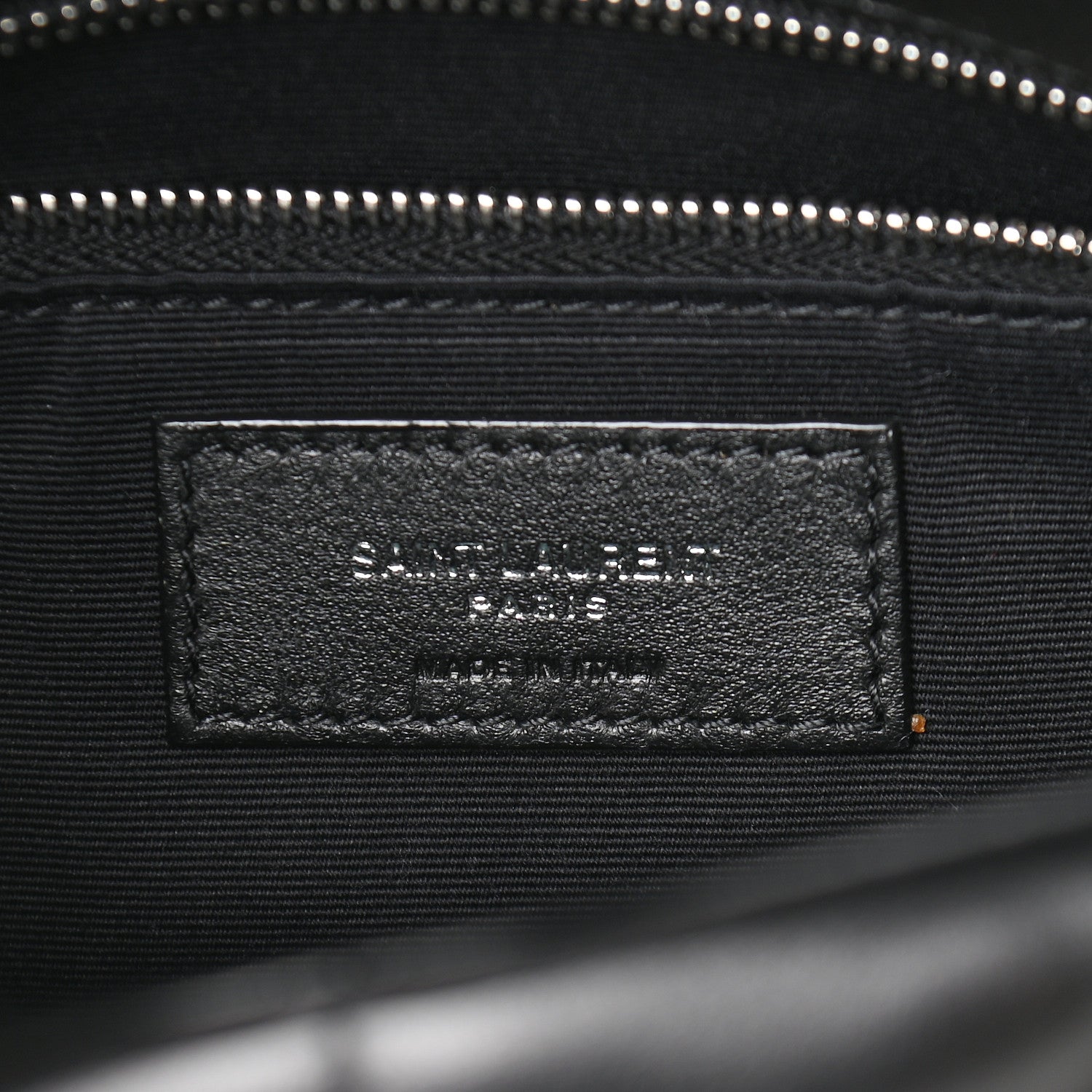 Saint Laurent Lambskin Quilted Small Loulou Puffer Monogram Chain Satchel Black 6 of 9