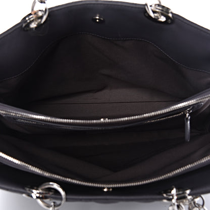 Christian Dior Lambskin Cannage Large Dior Soft Shopping Tote Grey 5 of 15