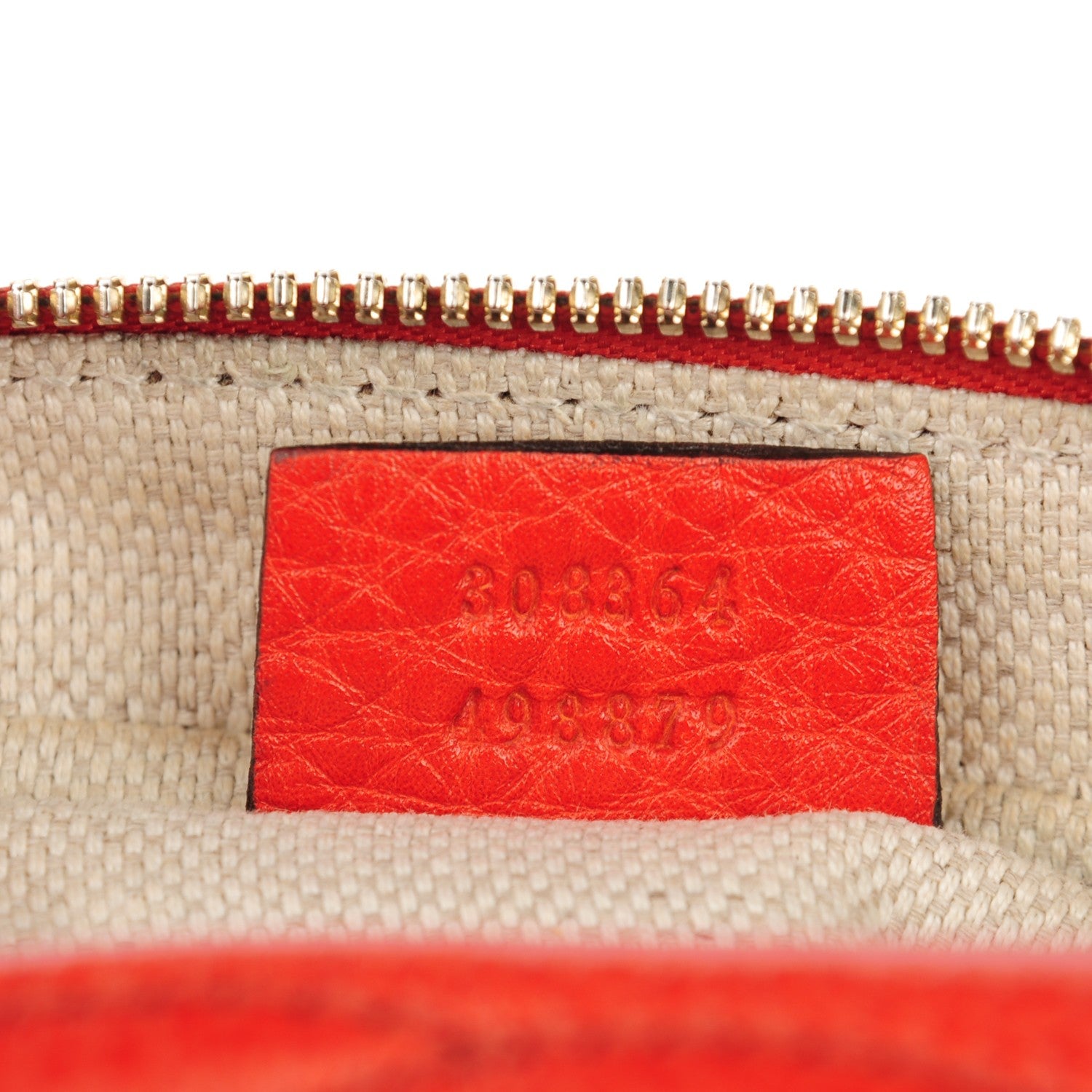 Gucci Pebbled Calfskin Small Soho Disco Bag Sun Orange 6 of 7