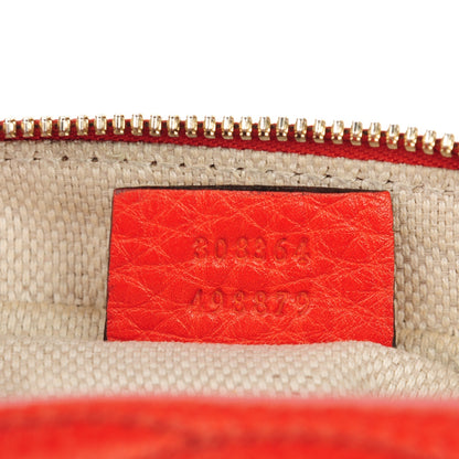 Gucci Pebbled Calfskin Small Soho Disco Bag Sun Orange 6 of 7