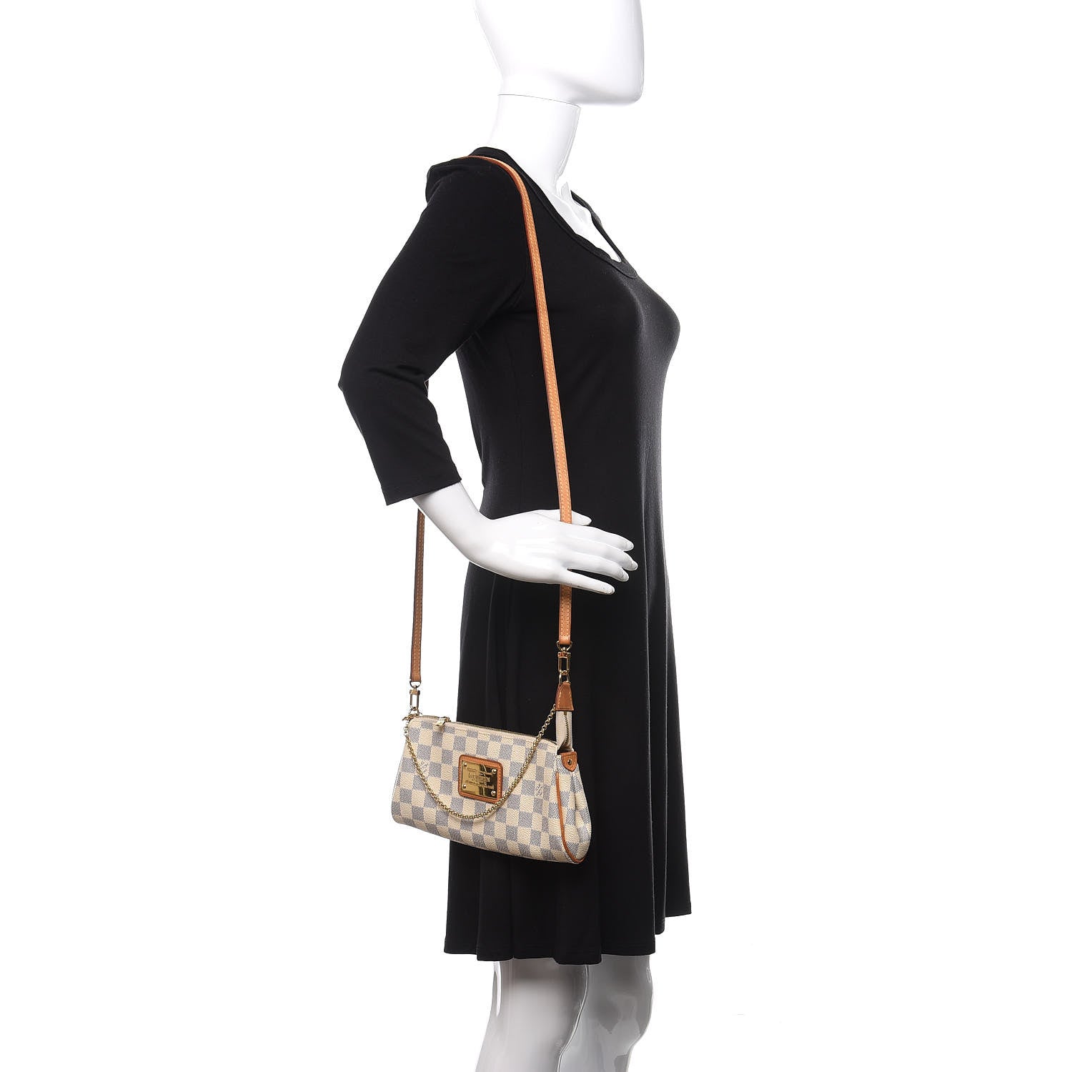 Louis Vuitton Damier Azur Eva Clutch 2 of 11