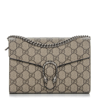 Gucci GG Supreme Monogram Mini Dionysus Chain Wallet Beige Taupe 1 of 7