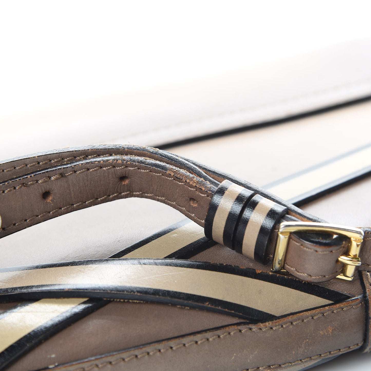 Bridle Calfskin Katherine Crossbody Clutch Brown