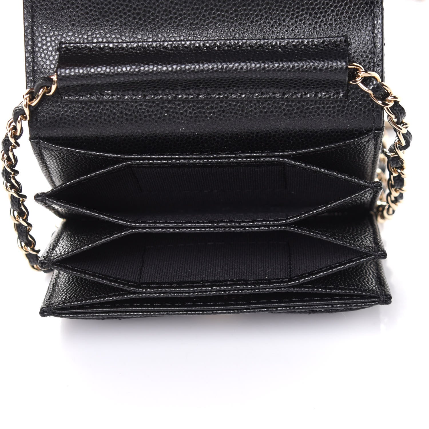 Chanel Caviar Quilted Belt Bag With Charms On Chain Black 4 of 4