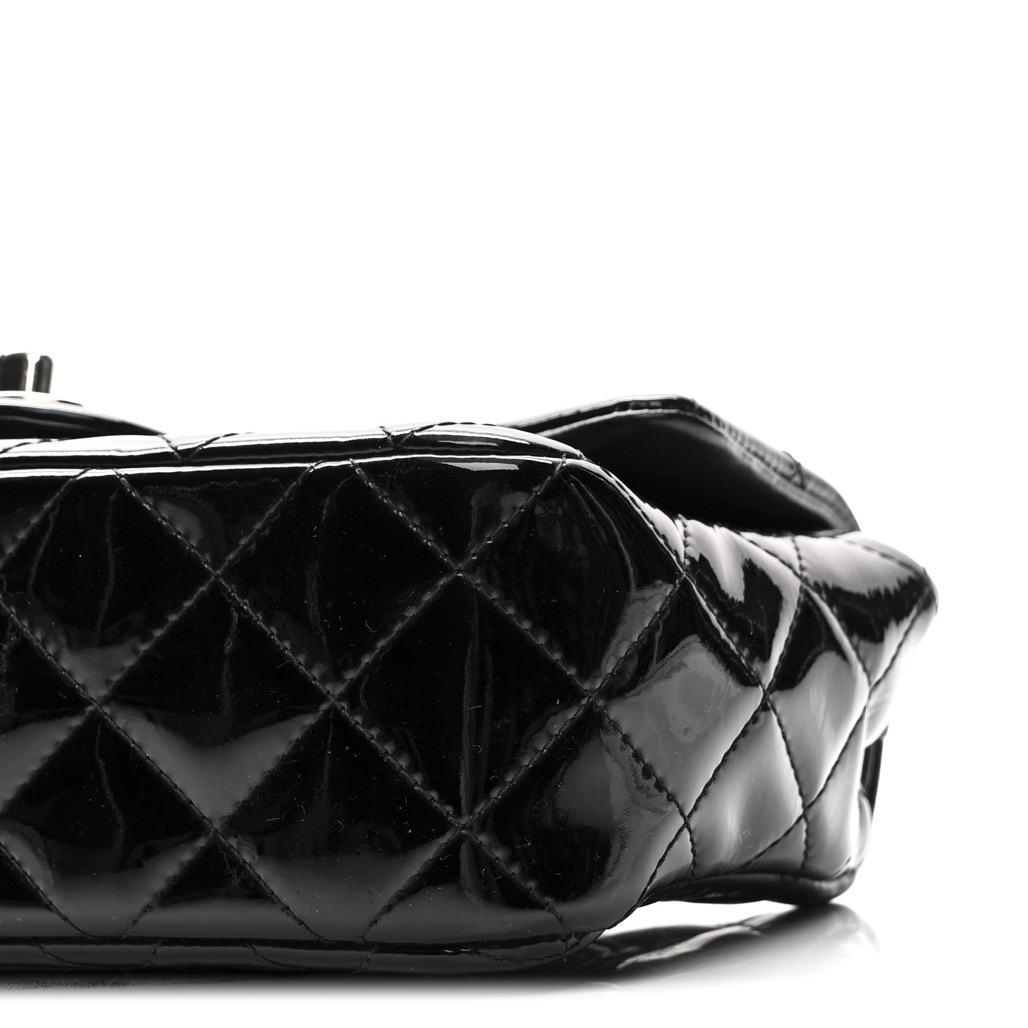 Chanel Patent Calfskin Quilted Mini Rectangular Flap Black 10 of 10