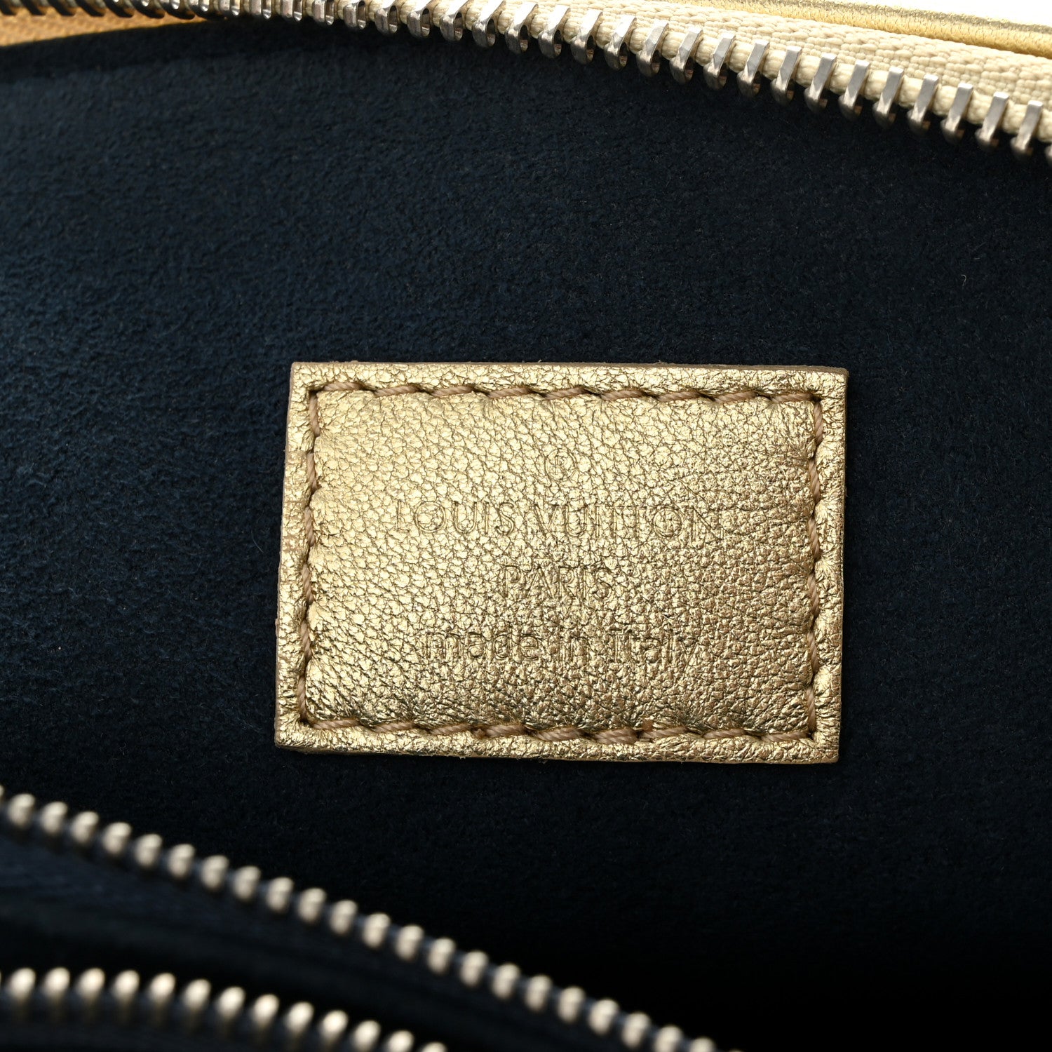 Louis Vuitton Lambskin Embossed Monogram Coussin PM Gold 6 of 9