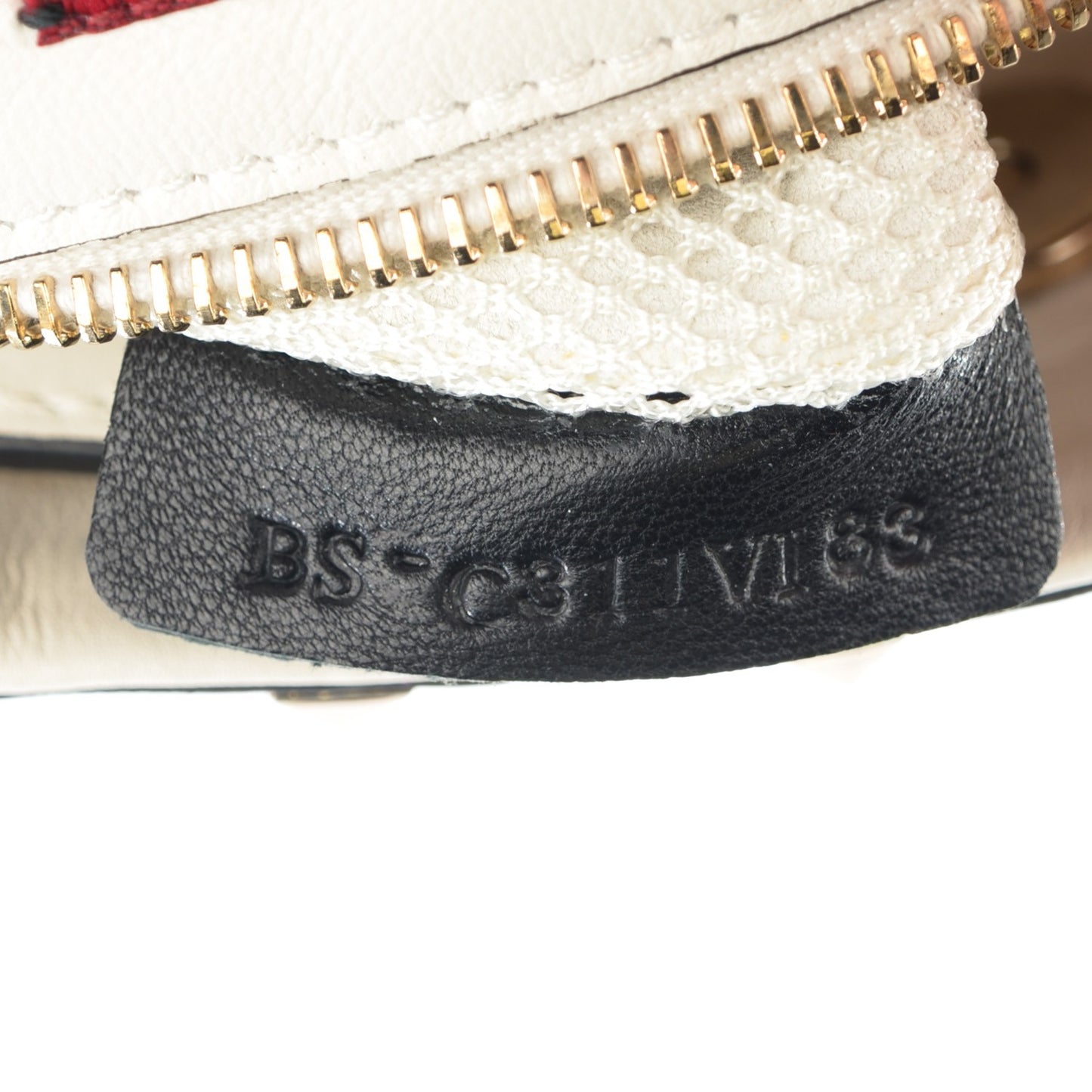 Vitello Rockstud Mesh Net Shopper Tote White