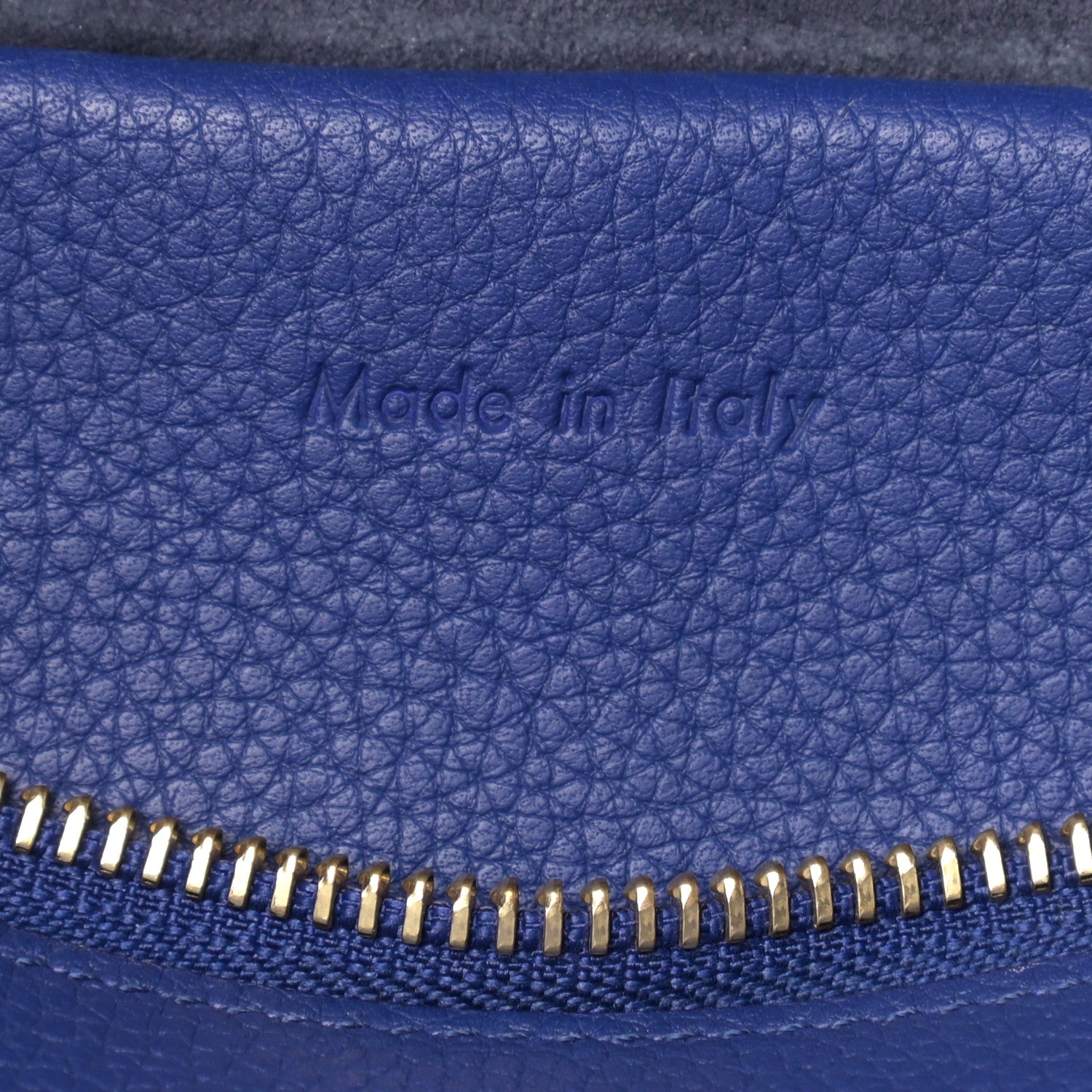 Celine Grained Calfskin Mini Belt Bag Indigo 7 of 16