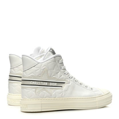 Christian Dior Etoile Embossed Dior High Top Sneakers 40 Snow White 5 of 9