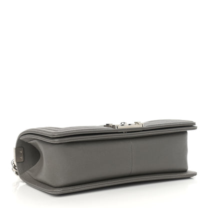 Chanel Caviar Quilted Medium Boy Flap Grey 4 of 11