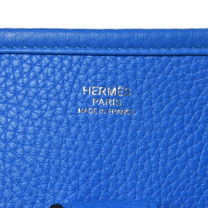 Hermes Taurillon Clemence Evelyne III GM Bleu Hydra 6 of 9