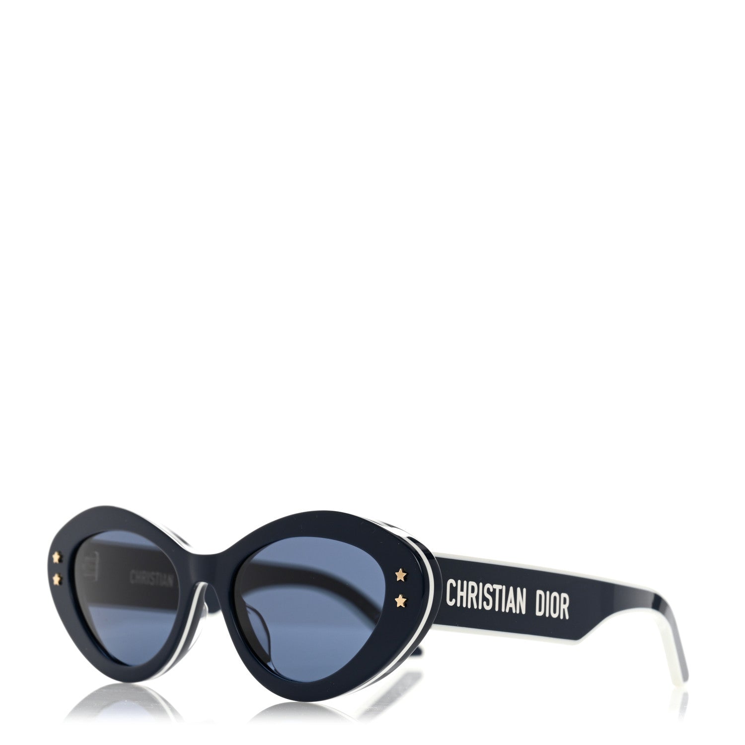 Christian Dior Acetate DiorPacific B1U Butterfly Sunglasses Shiny Blue 1 of 9