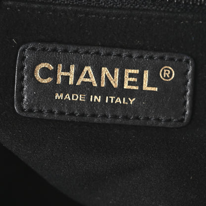 Chanel Caviar Deauville Drawstring Bucket Bag Black 6 of 10