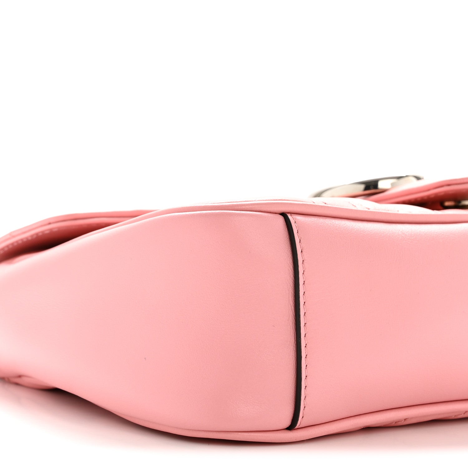 Gucci Calfskin Matelasse Small GG Marmont Shoulder Bag Wild Rose 8 of 12