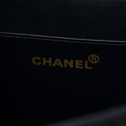 Chanel Canvas Quilted XL Jumbo Single Flap Black 8 of 9