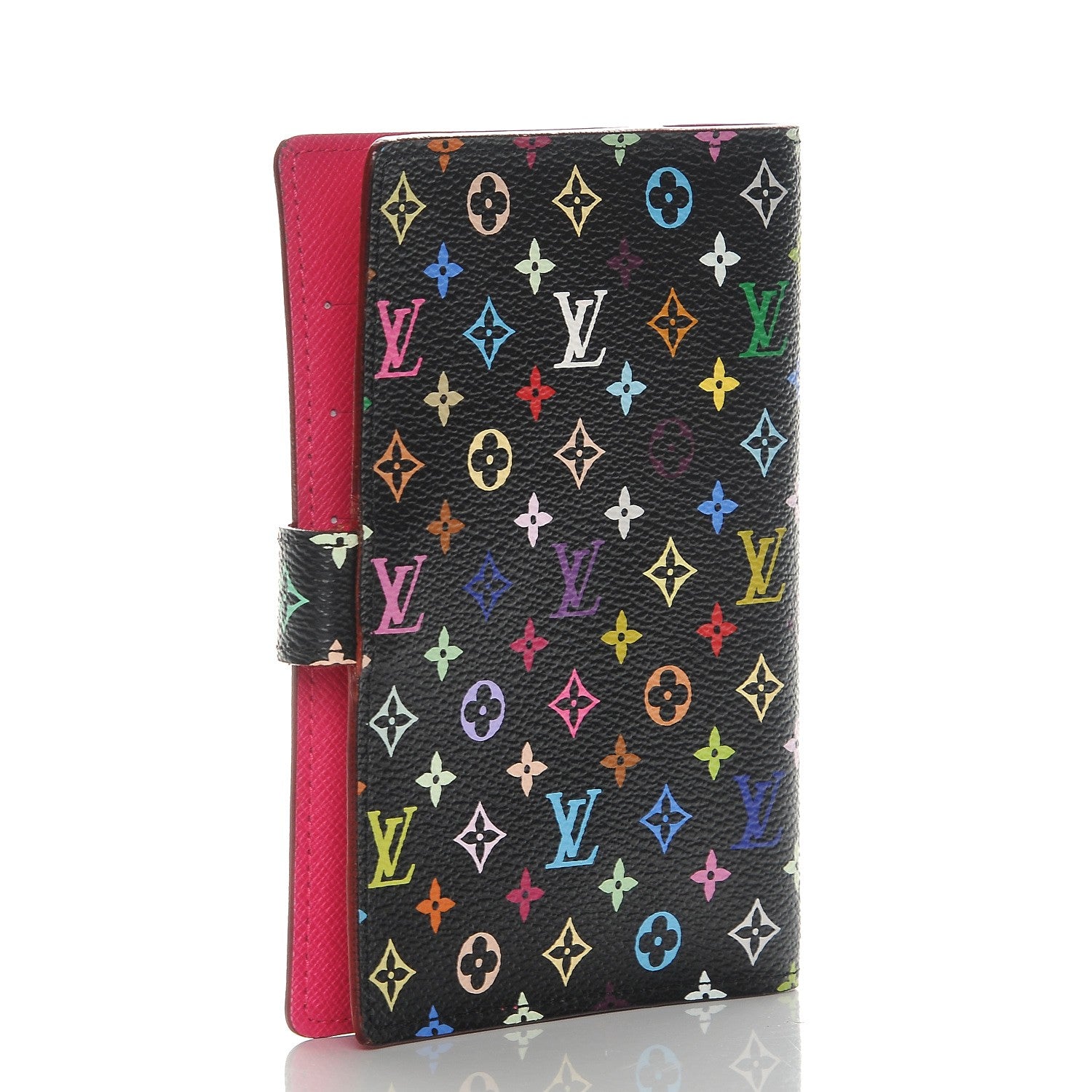 Louis Vuitton Monogram Multicolor Small Ring Agenda Cover Black Grenade 3 of 6