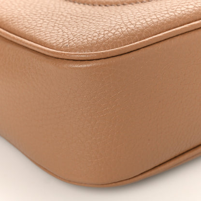 Gucci Pebbled Calfskin Small Soho Disco Bag Camelia 8 of 9