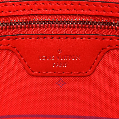 Louis Vuitton Monogram Escale Neverfull MM Rouge 8 of 13