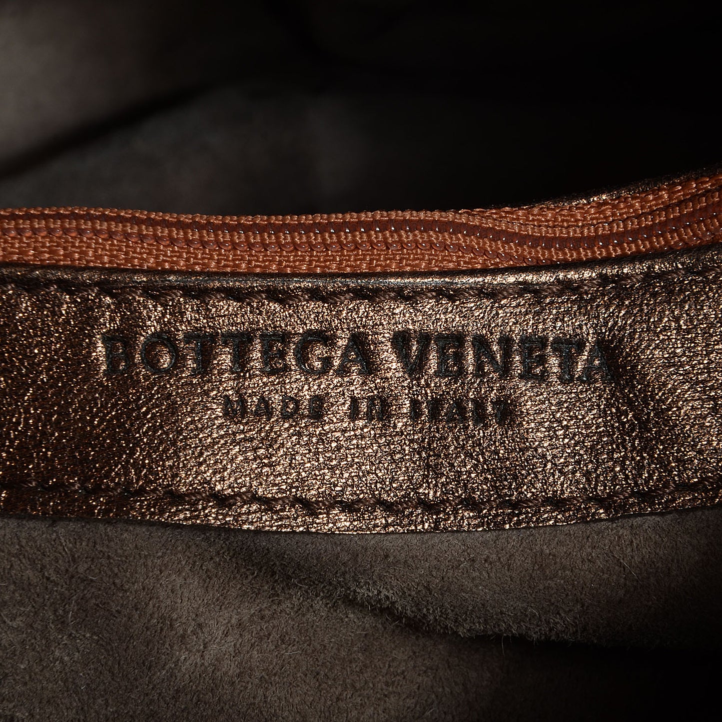 Intrecciato Nappa Aquilone Fortune Cookie Hobo Copper