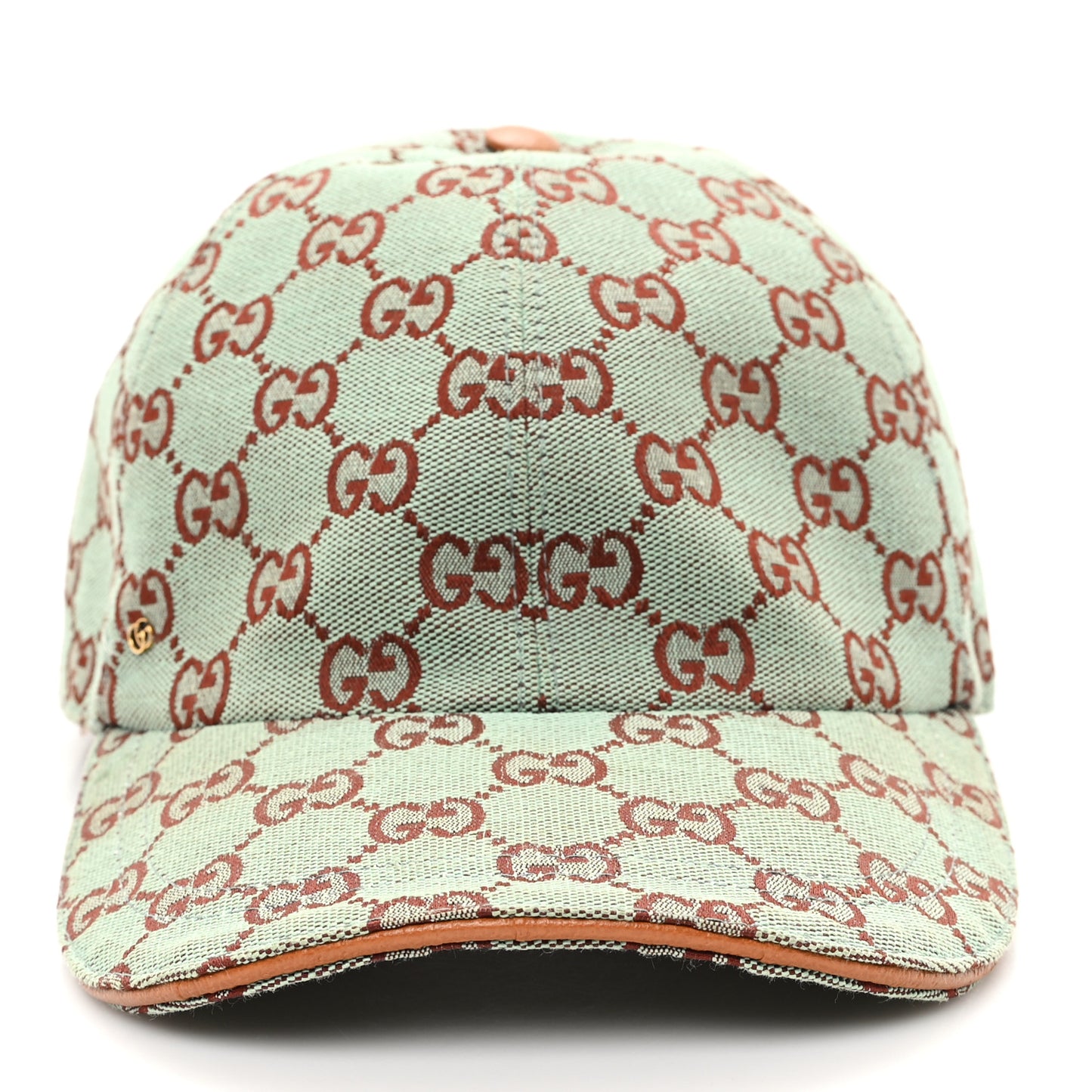 Monogram New GG Baseball Hat L Azure Harness Brown
