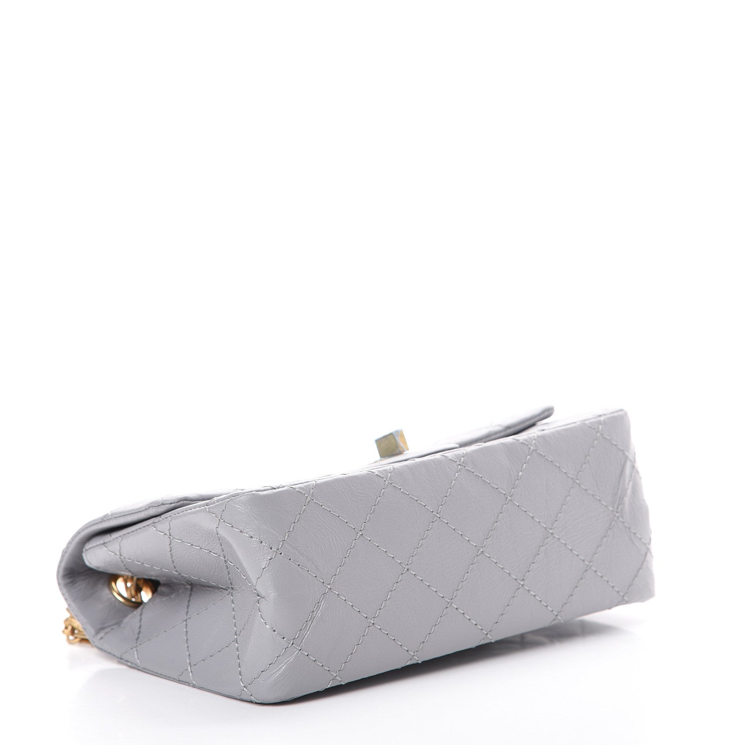 Chanel Aged Calfskin Quilted 2.55 Reissue Mini Flap Grey 3 of 10