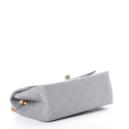 Chanel Aged Calfskin Quilted 2.55 Reissue Mini Flap Grey 3 of 10