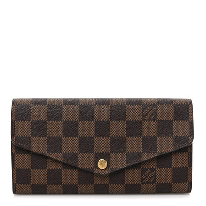 Louis Vuitton Damier Ebene Sarah Wallet NM 1 of 7