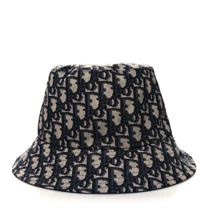 Christian Dior Oblique Reversible Teddy-D Brim Bucket Hat 57 Blue 8 of 12