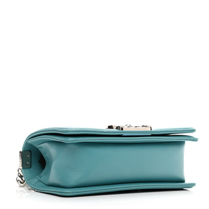 Chanel Calfskin Quilted Small Boy Flap Turquoise 4 of 11