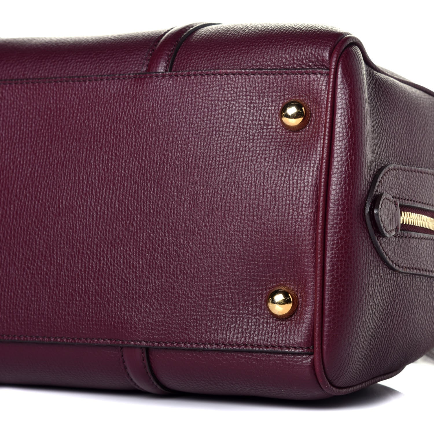 Burberry Derby Calfskin Medium Alchester Bowling Bag Mahogany Red 9 of 9