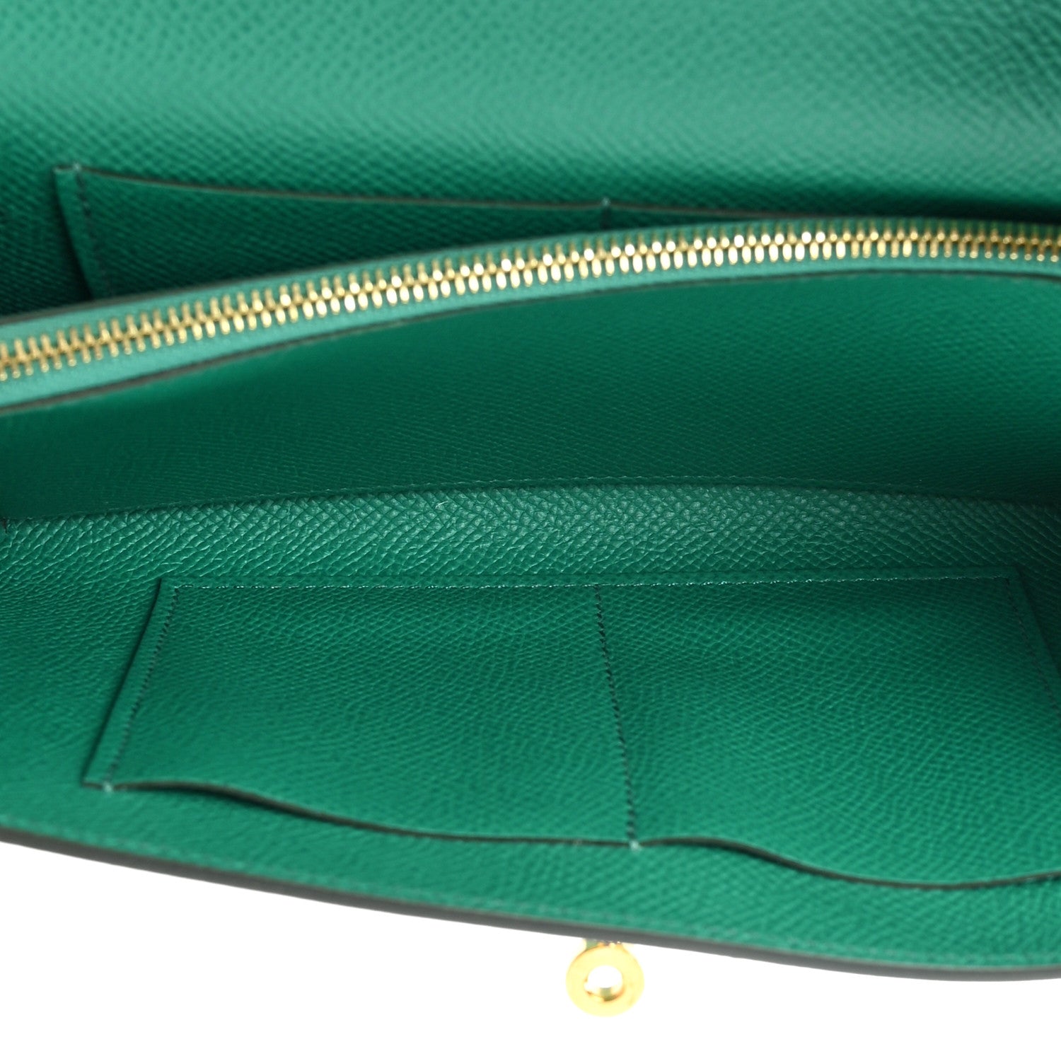 Hermes Epsom Kelly Wallet To Go Vert Jade 5 of 11