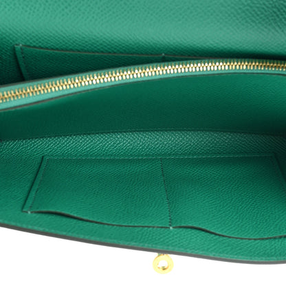 Hermes Epsom Kelly Wallet To Go Vert Jade 5 of 11