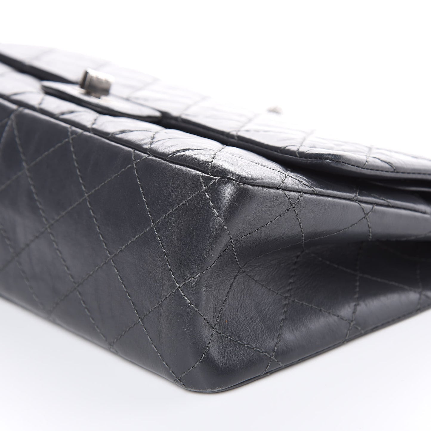 Aged Calfskin Quilted 2.55 Reissue 226 Flap Grey