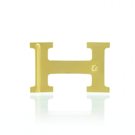H Belt Buckle Gold