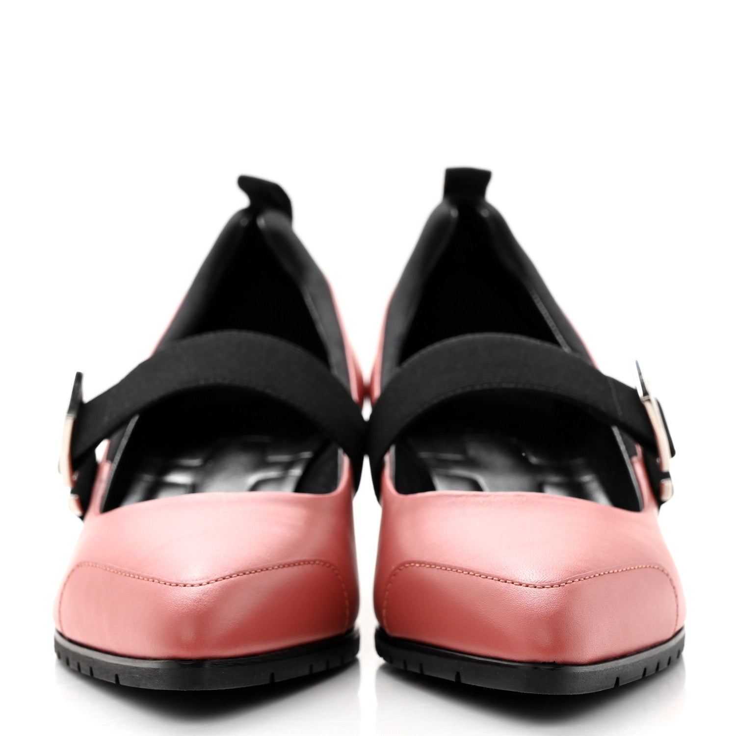 Hermes Nappa Elastic Mary Jane Pumps 37.5 2 of 9