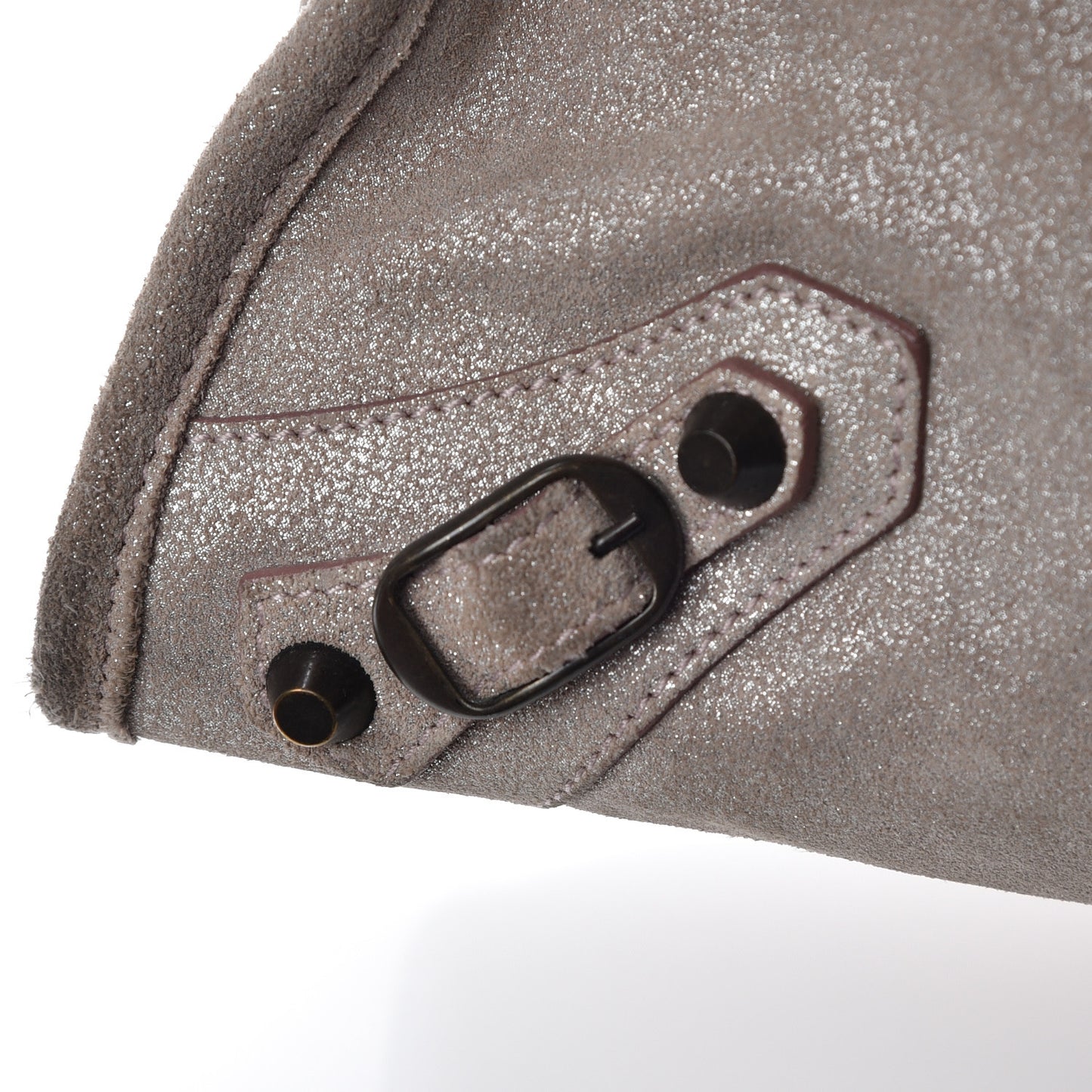 Metallic Craquele Calfskin Classic Hardware City Bois de Rose