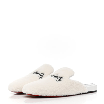 Christian Louboutin Navy Coolito Donna Slippers 38 White 3 of 8