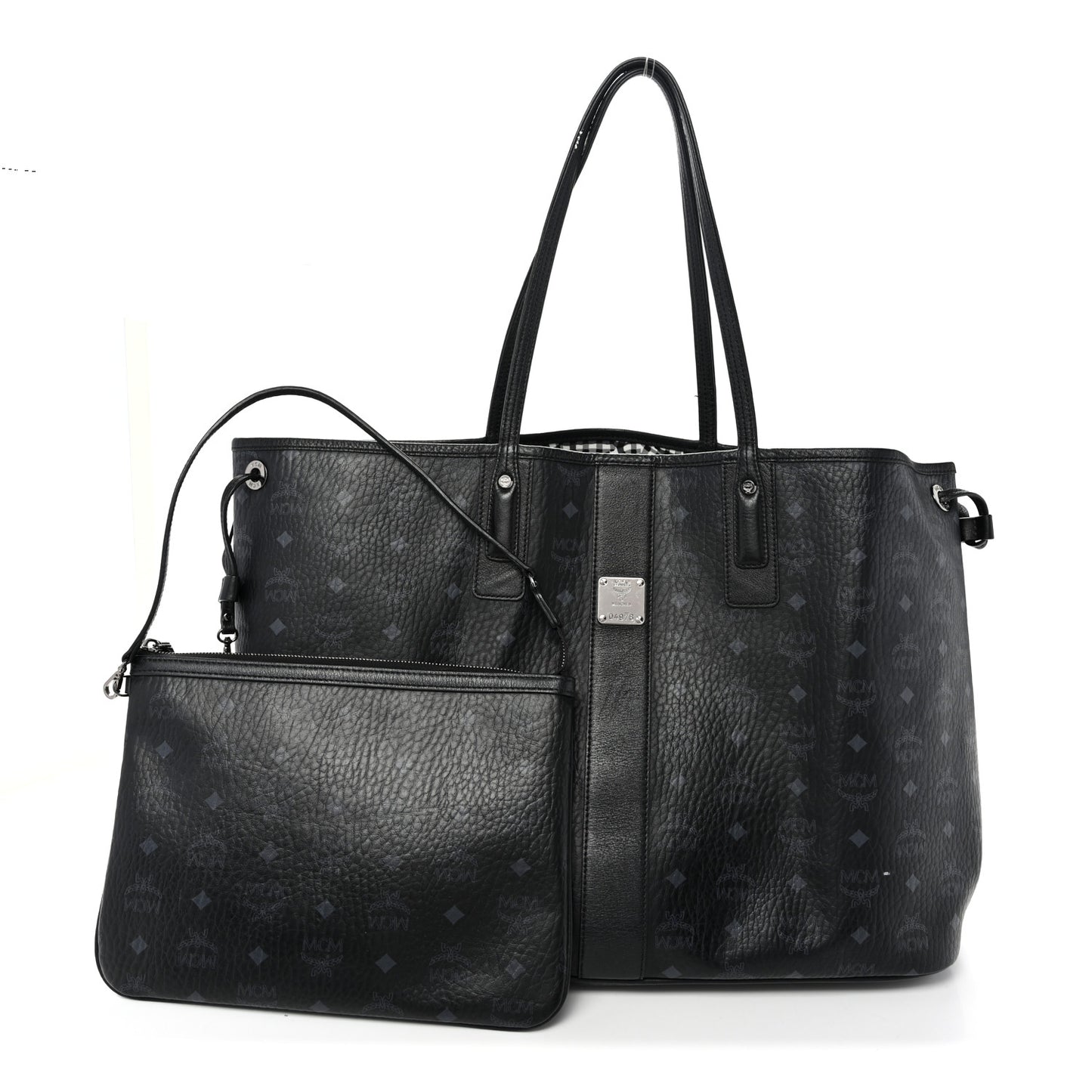 Visetos Large Liz Reversible Shopper Tote Black