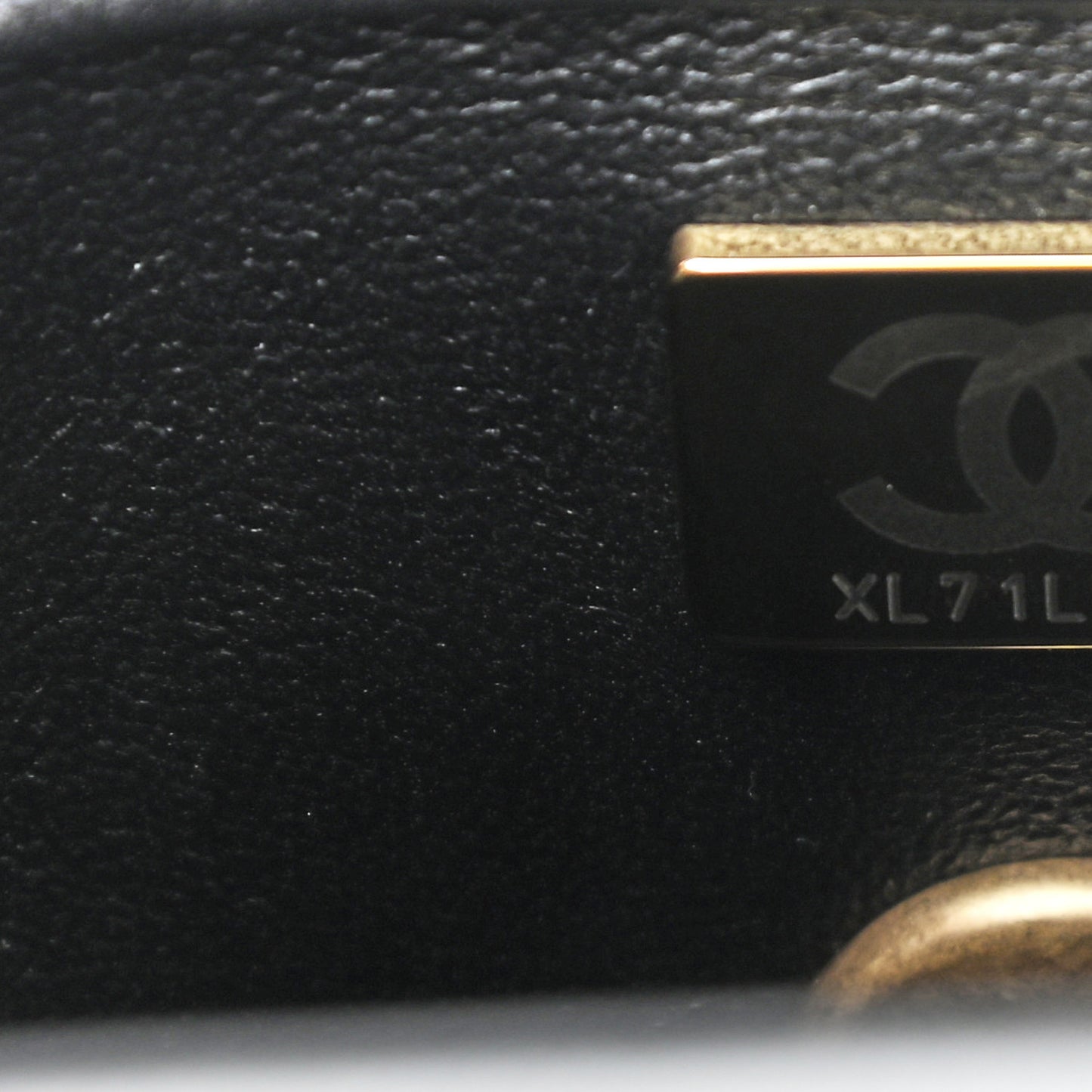 Calfskin Crystal Quilted Extra Mini Coco Handle Flap Black