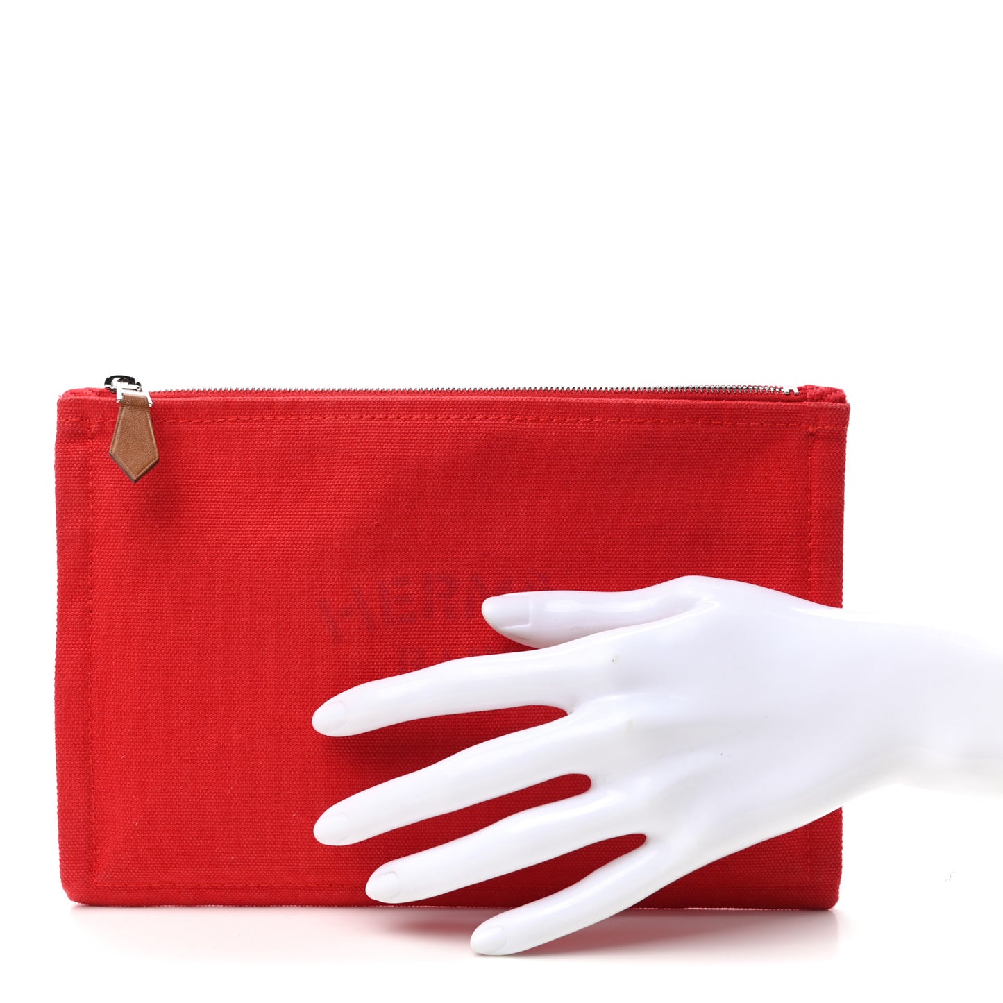 Toile Flat Yachting Pouch Rouge