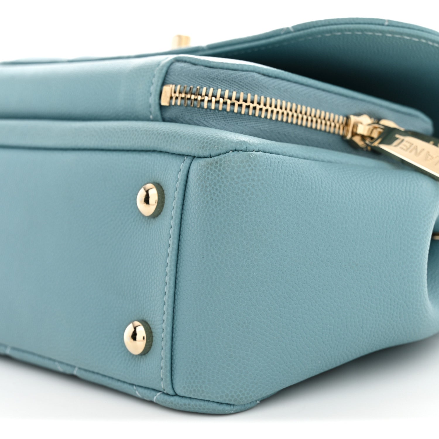 Chanel Caviar Quilted Medium Business Affinity Flap Light Blue 10 of 10