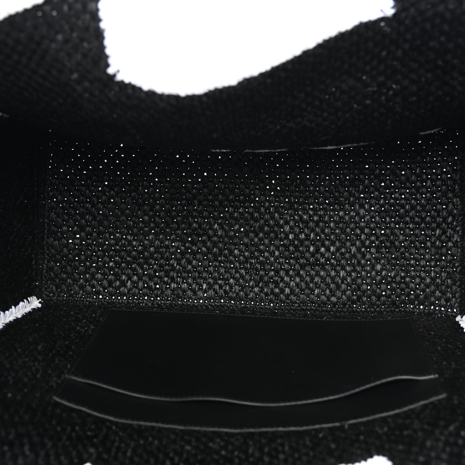 Loewe Raffia Large Paula's Ibiza Logo Tote Black White 5 of 9