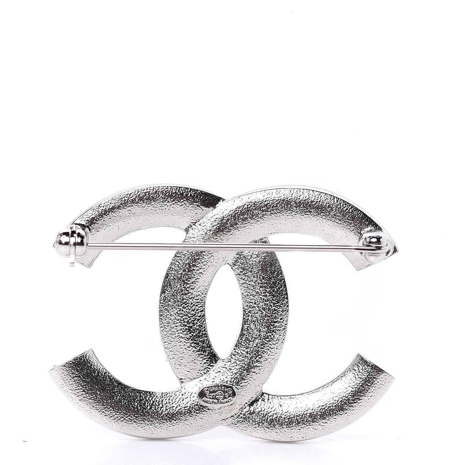 Chanel Crystal Palais Garnier CC Brooch Silver 3 of 5