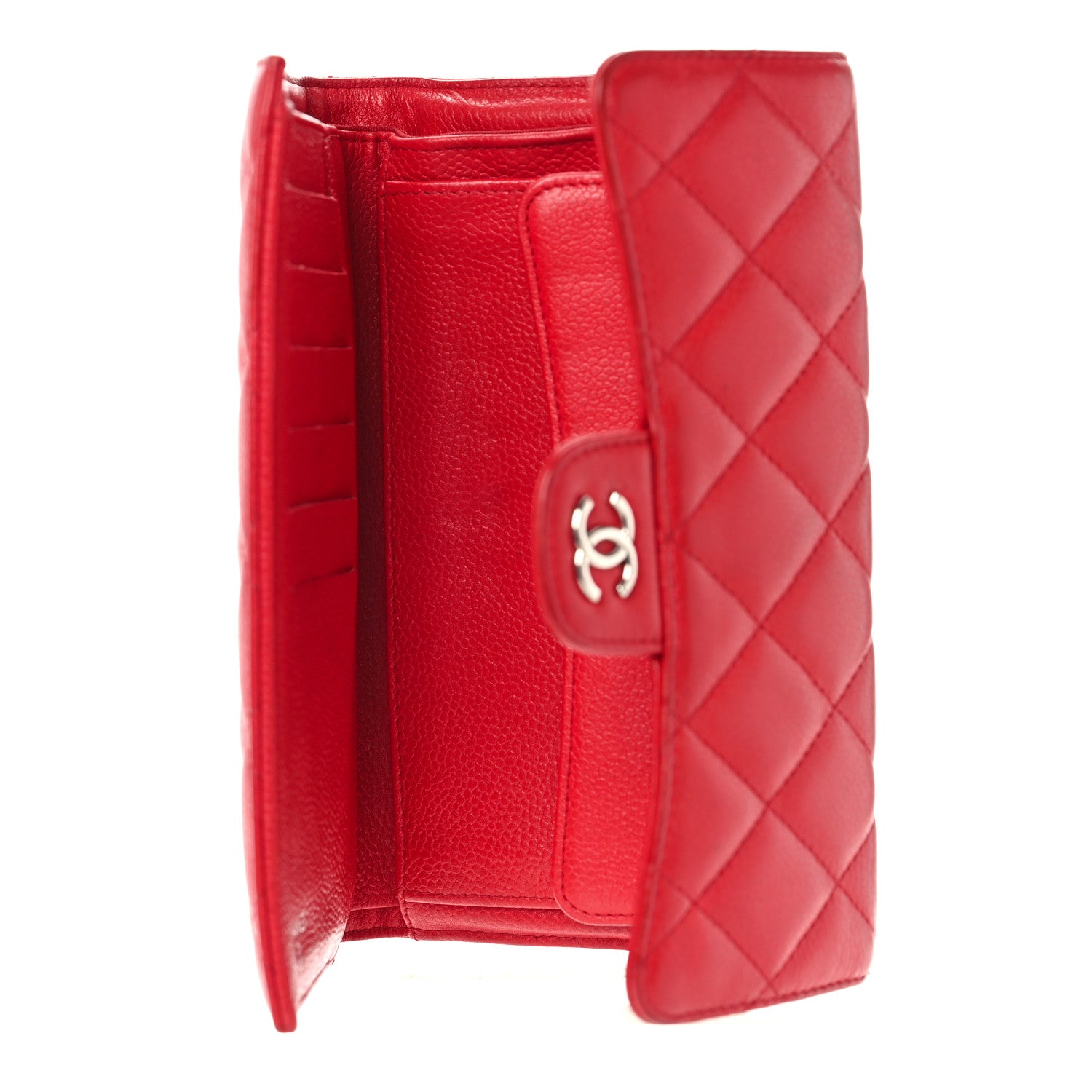 Chanel Caviar Quilted Large Flap Wallet Red 5 of 21