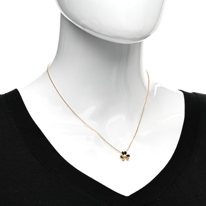 Van Cleef & Arpels 18K Yellow Gold Diamond Mini Frivole Pendant Necklace 2 of 5