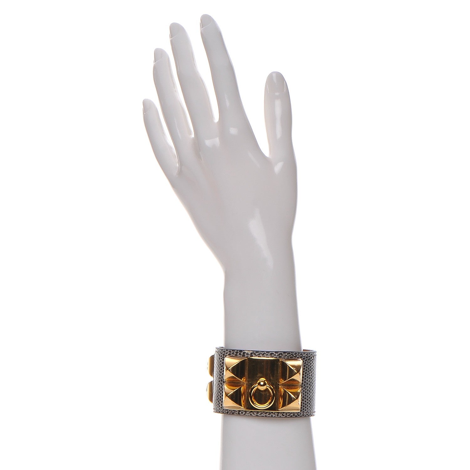 Hermes Lizard Collier De Chien CDC Bracelet S Ombre 2 of 9